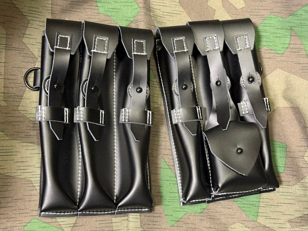 WWⅡドイツ軍 MP38/40革製マガジンポーチセット★レプリカ★サバゲ　国防軍