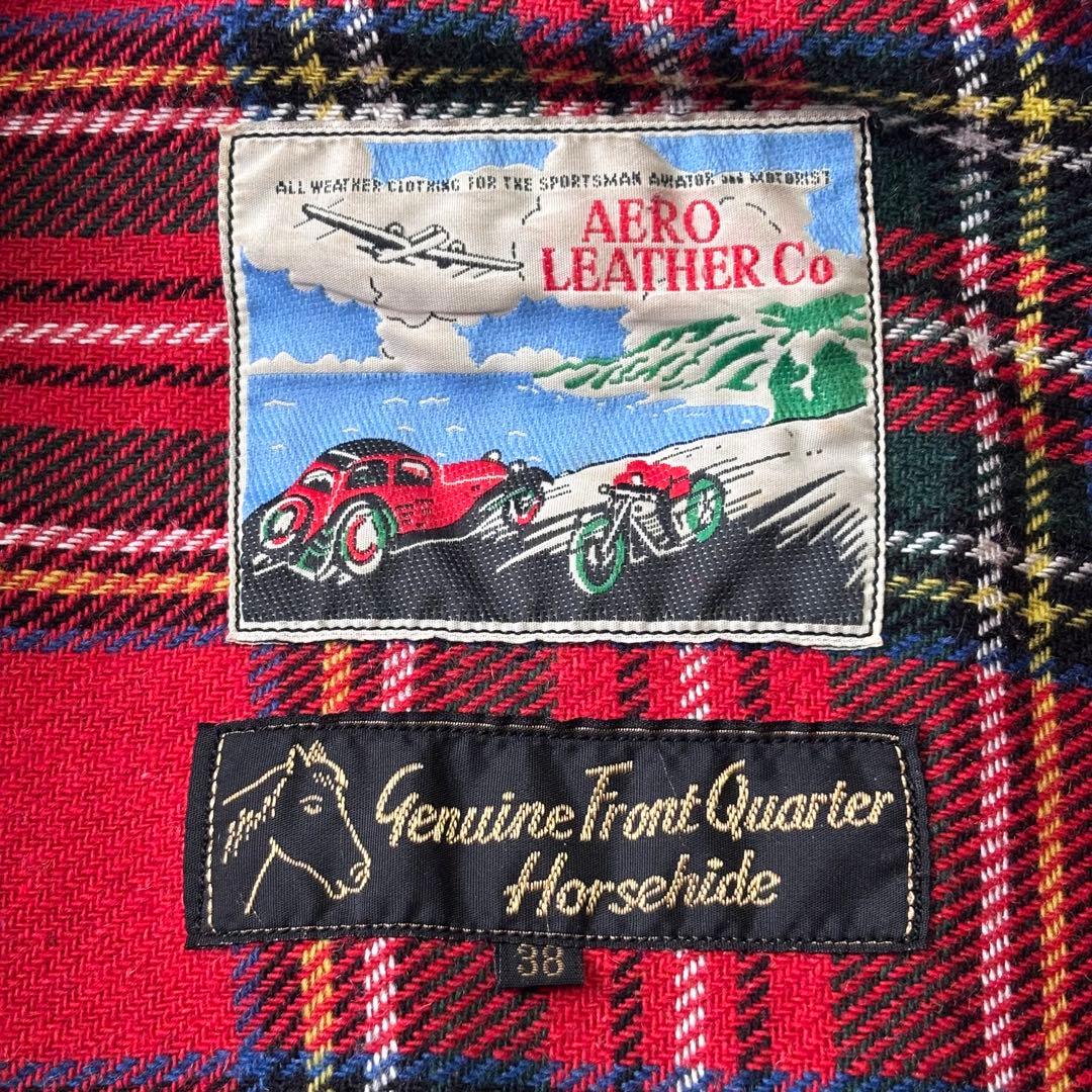 【超希少】エアロレザー ハイウェイマン レザージャケット ホースハイド 茶芯