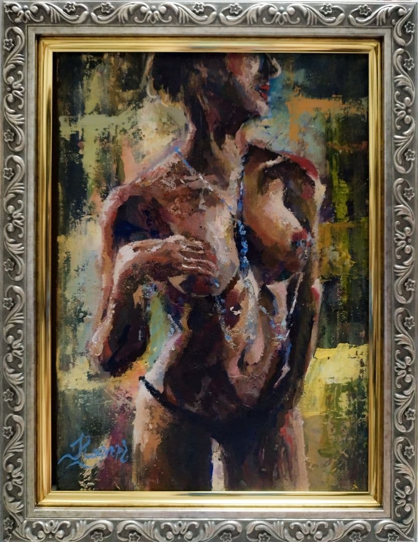 油彩画 『幻光彩影』 原画 一点物 アート