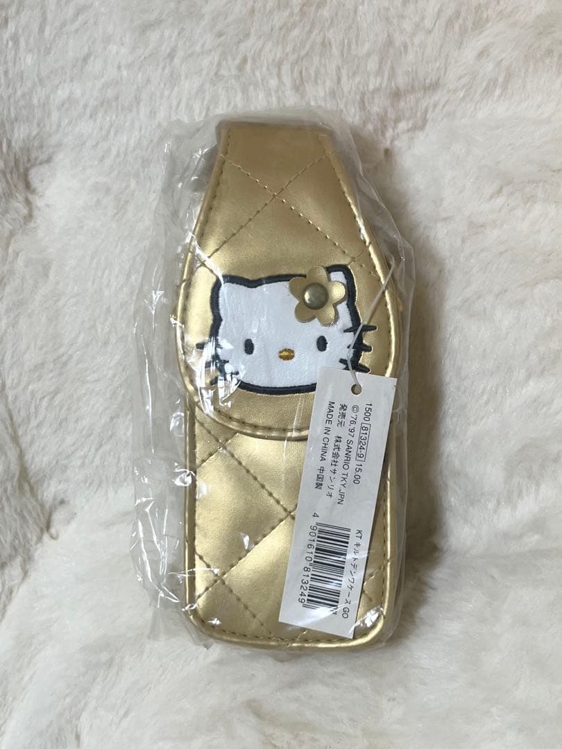 1997年 新品・未開封★超希少 ゴールド キルト キティ 当時物 ケース
