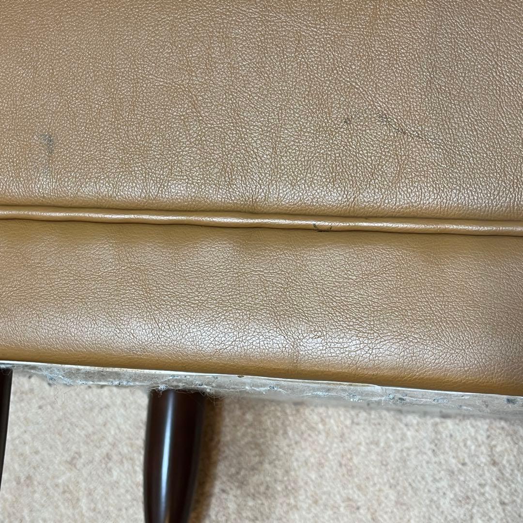 karimokuカリモク　ビンテージスツール (オットマン、ソファ)訳あり　合皮