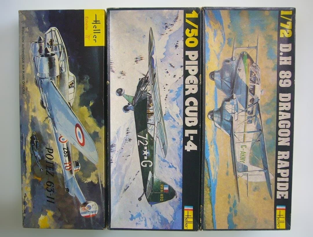 Heller 1/72 D.H 89 DRAGON RAPIDE　計3個出品
