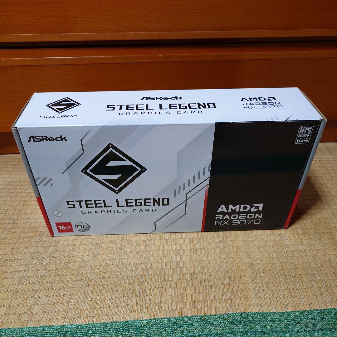 グラフィックボード・グラボ・ビデオカード ASRock Radeon RX9070 Steel Legend 16G OC