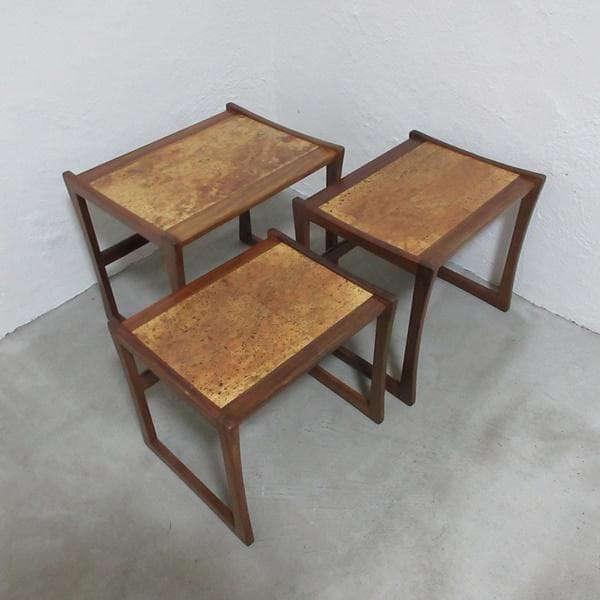 イギリス ビンテージ 家具 G-PLAN ジープラン ネストテーブル 6728d