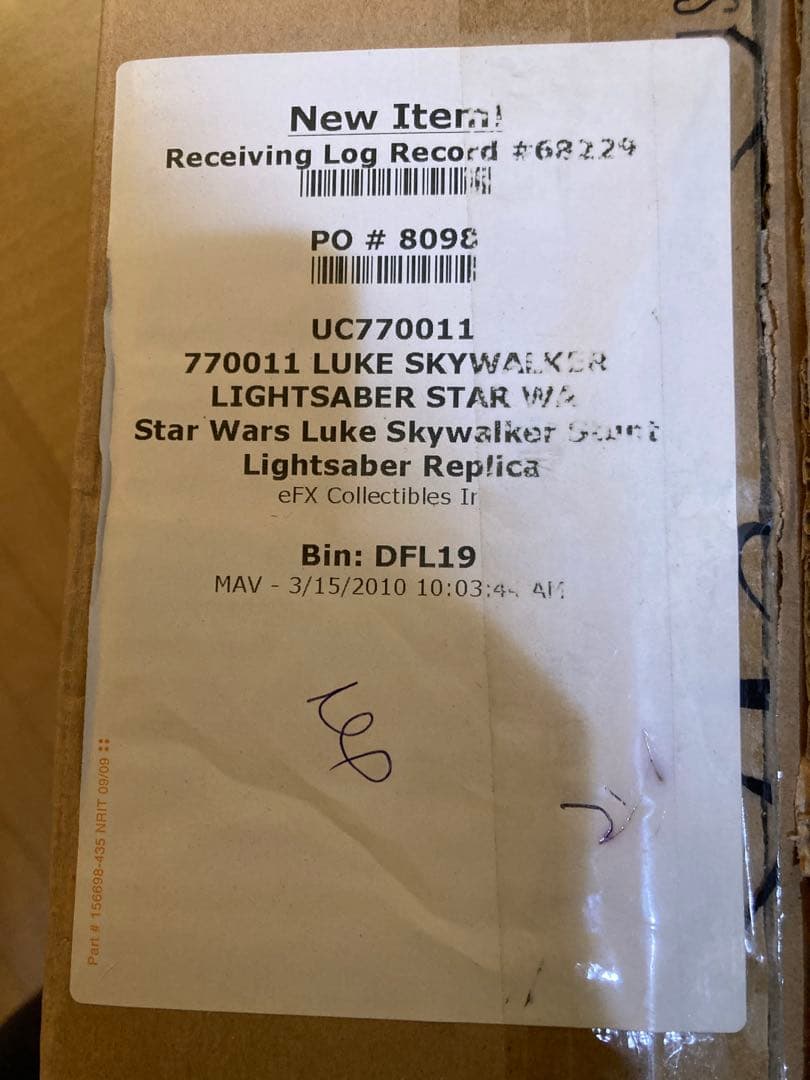 efx社　ルーク・スカイウォーカー EP6版V2スタントライトセーバー（樹脂製）