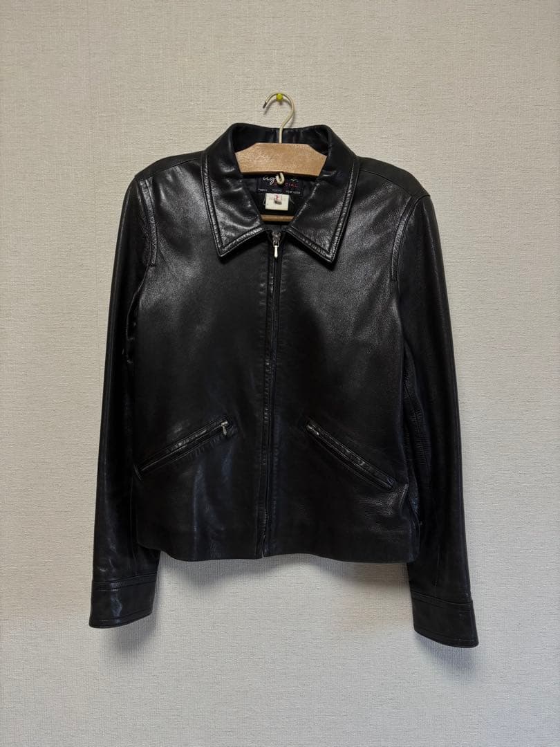 agnès b. シングルライダースジャケット サイズ2