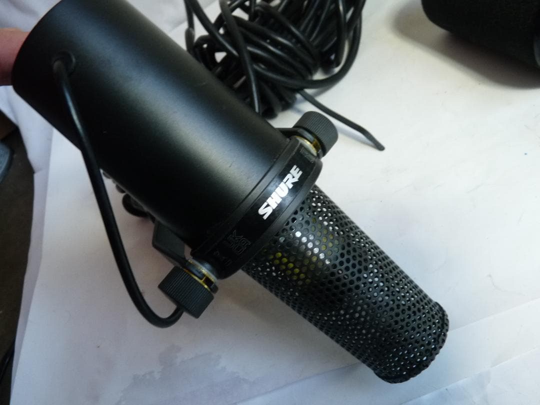 SHURE SM7B ダイナミックマイク ポップフィルター付き