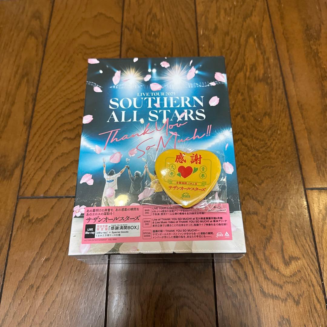 サザンオールスターズ「THANK YOU SO MUCH」ブルーレイ缶バッチ付
