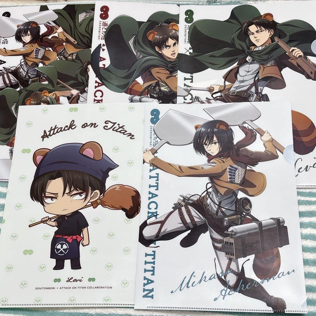 進撃の巨人　リヴァイ エレン多　大量クリアファイルセット