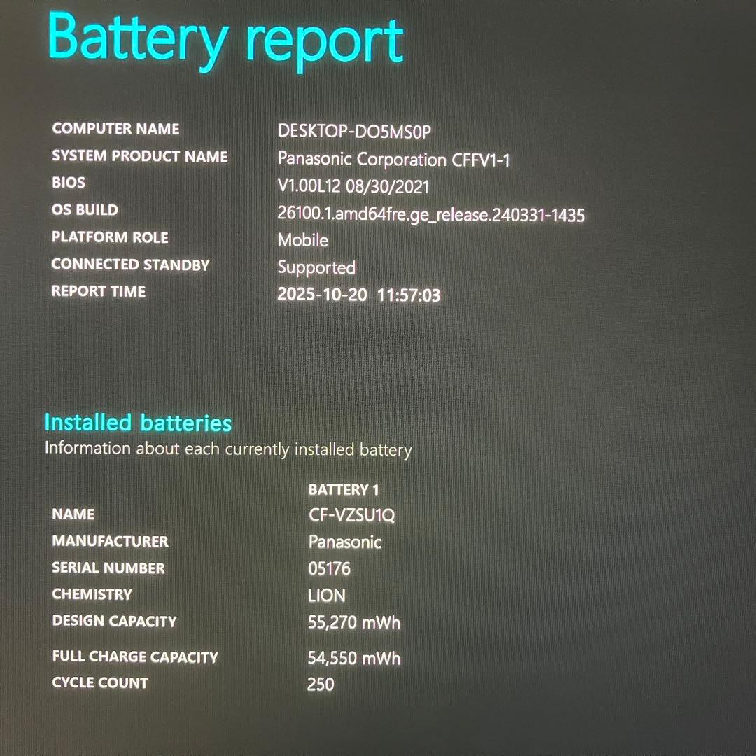 準美品 Let's note FV1 11世代 i5 16GB QHD オフィス