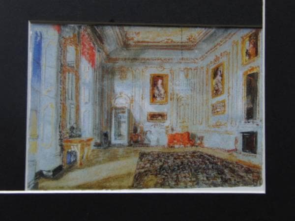 J.M.W.ターナー、ペットワースの家、希少画集画、 新品額装付