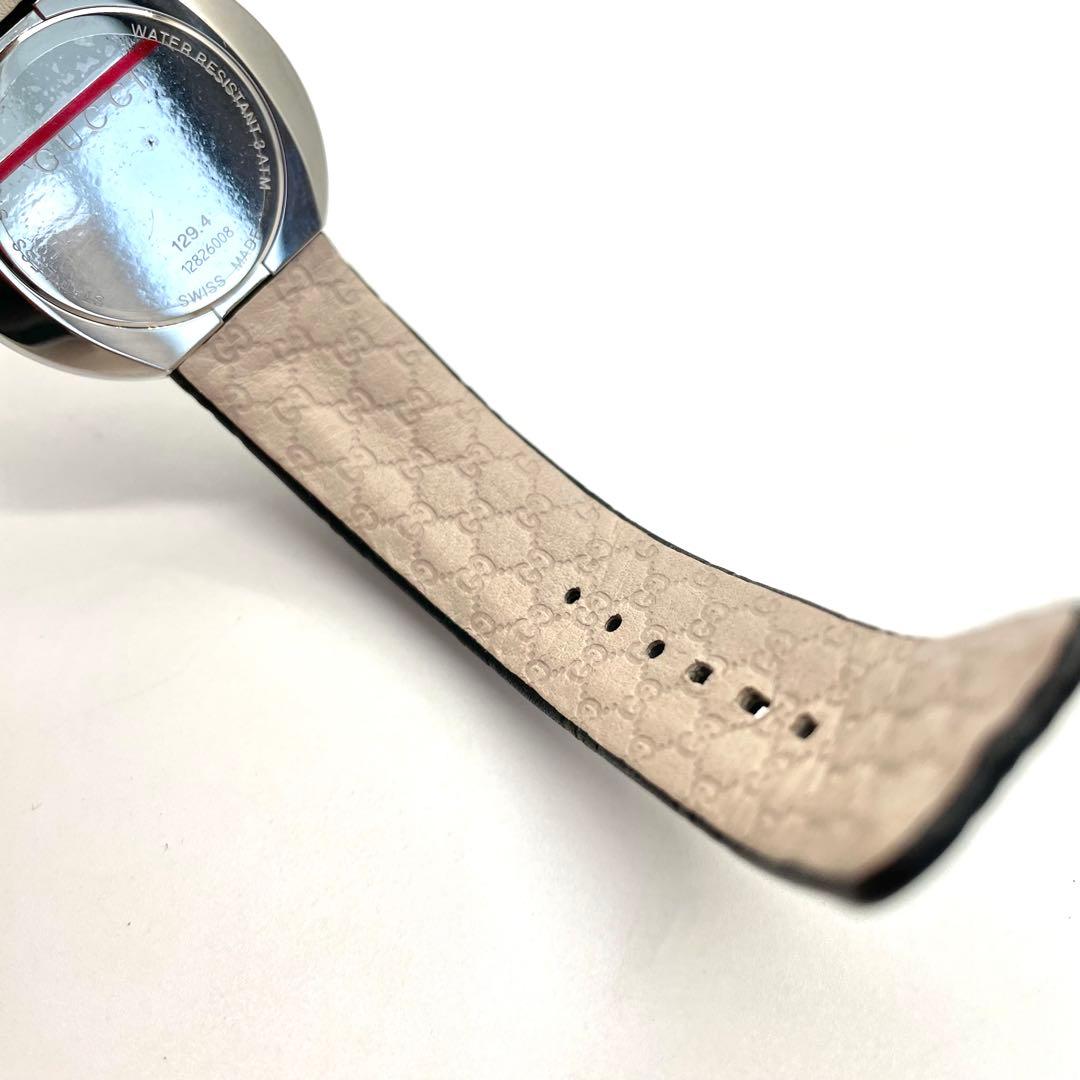 GUCCI 129.4 Uプレイ レディースウォッチ グッチシマレザーベルト