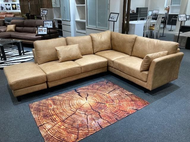 コーナーソファ　カウチソファー　レイアウトフリー　レザーファブリック　新品