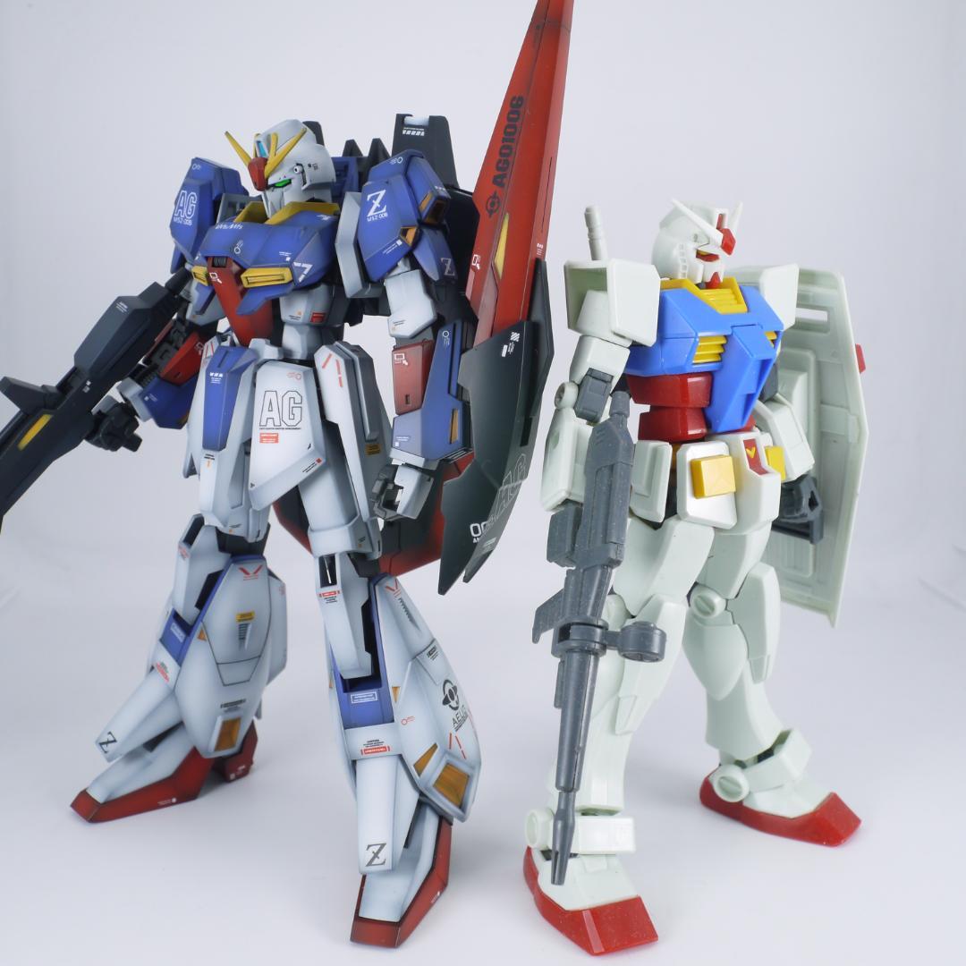 ガンプラ　HG Zガンダム　リバイブ　全塗装　完成品