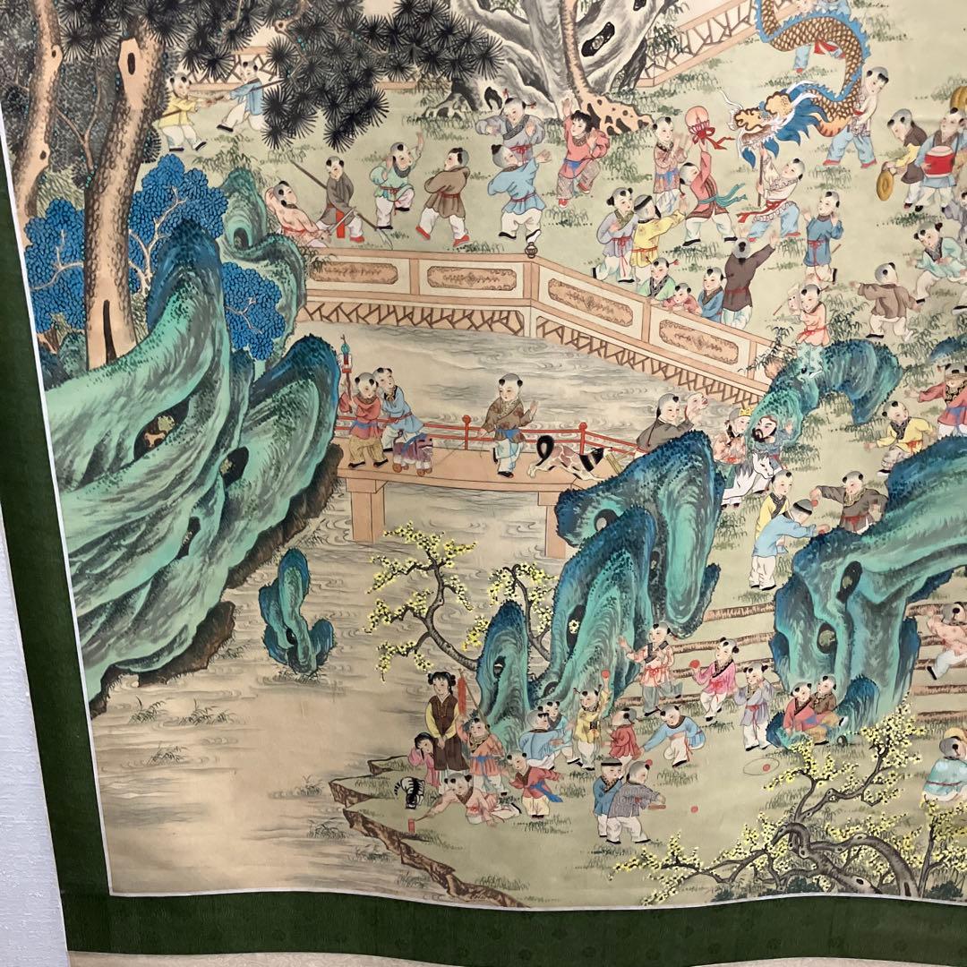 百雪霞影図 掛軸 日本画