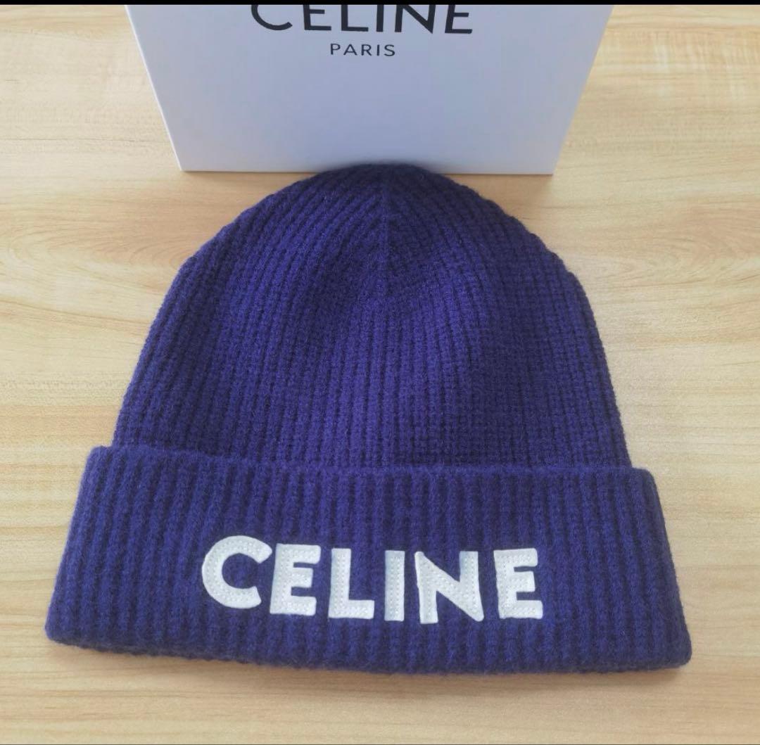 CELINE ビーニー ニット帽