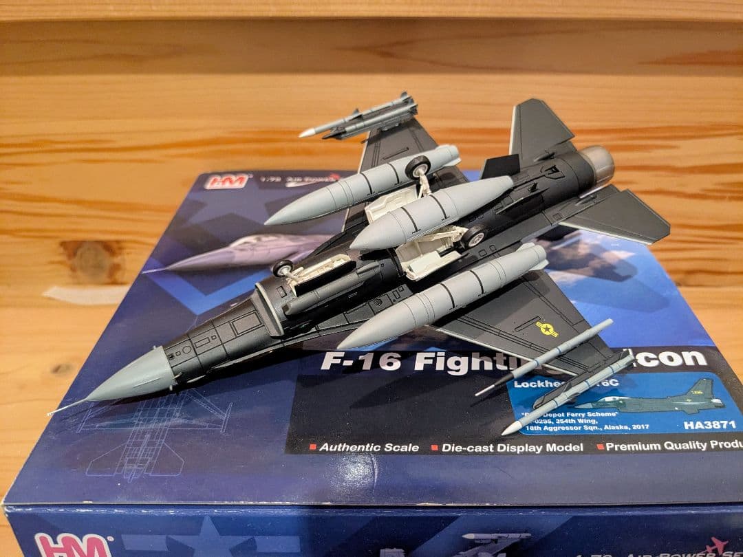 ホビーマスター F-16 1/72　アグレッサー　F-22 F-35 F-2