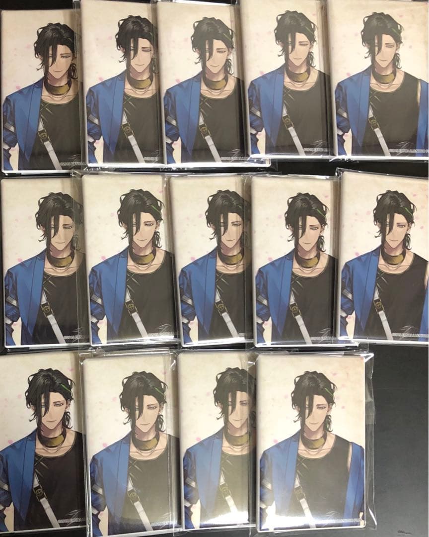 刀剣乱舞 跪坐スクエア缶バッジ 笹貫