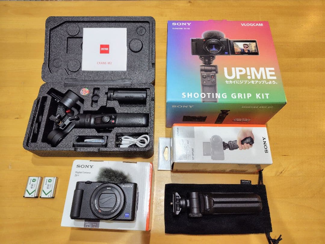 【美品】SONY ZV-1G + ジンバルCRANE-M2セット#VLOG