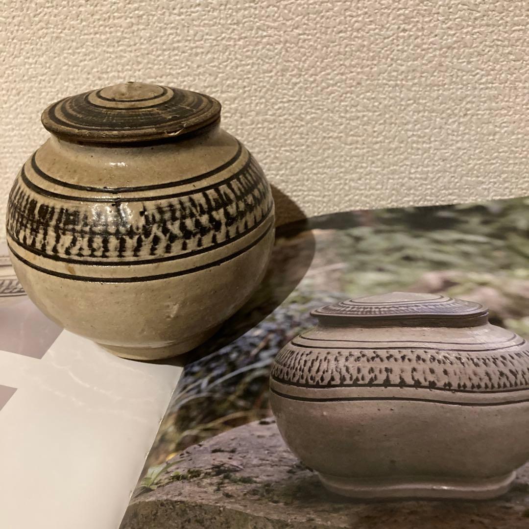 (最終値下げ)金城次郎　壺屋焼　希少　飛鉋壺