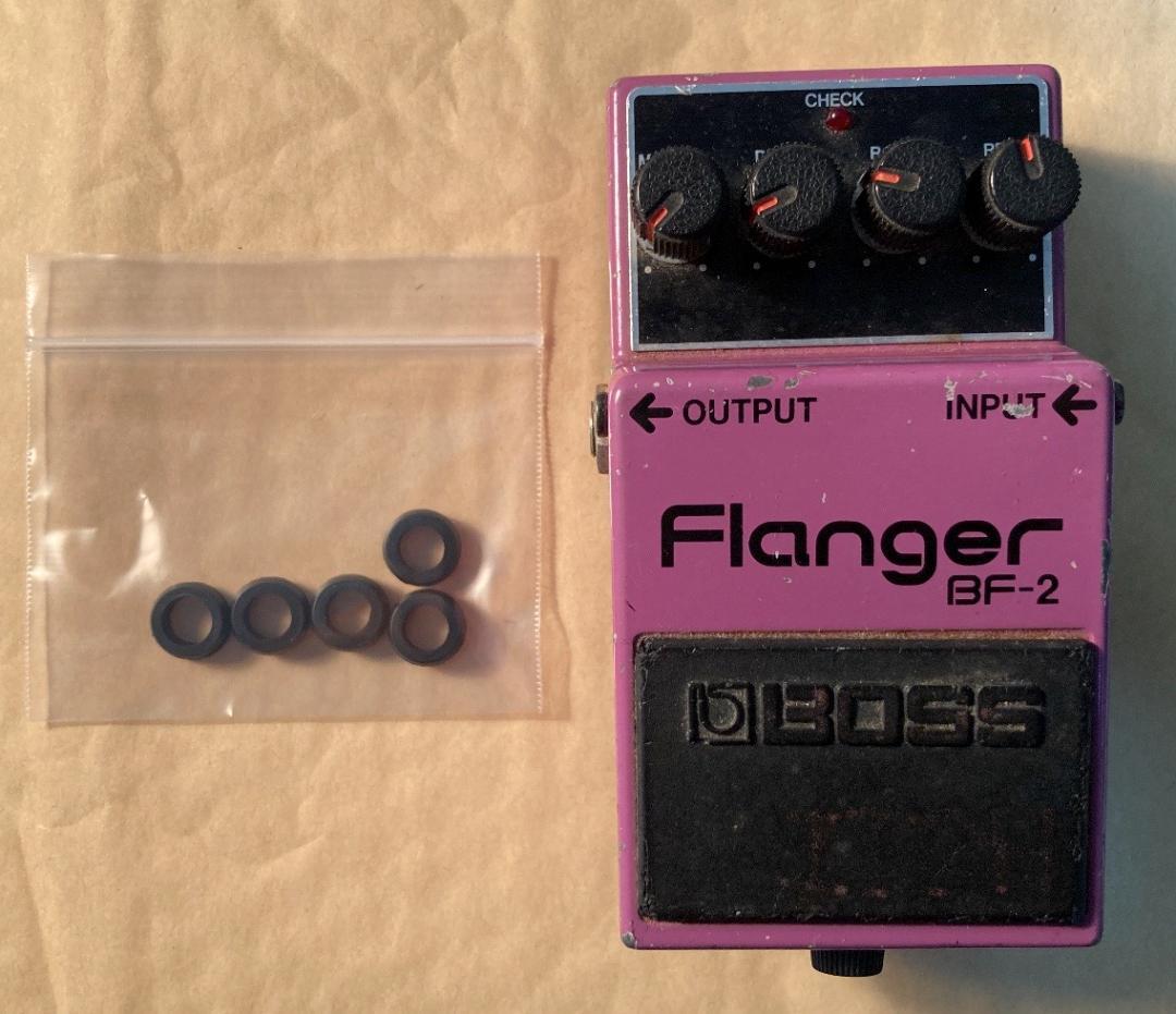 BOSS Flanger フランジャー BF-2 ゴムパーツおまけ付き