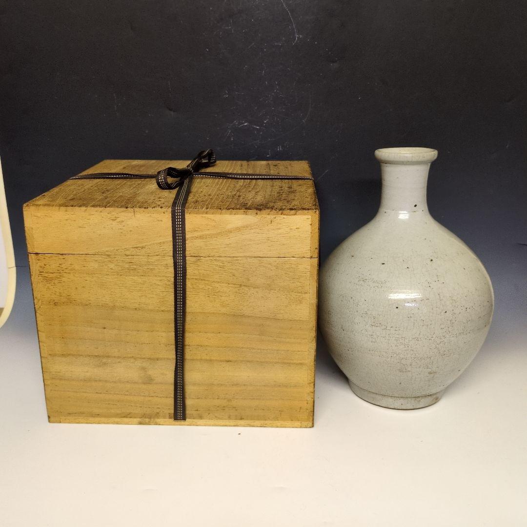 李朝白磁壷 李朝時代