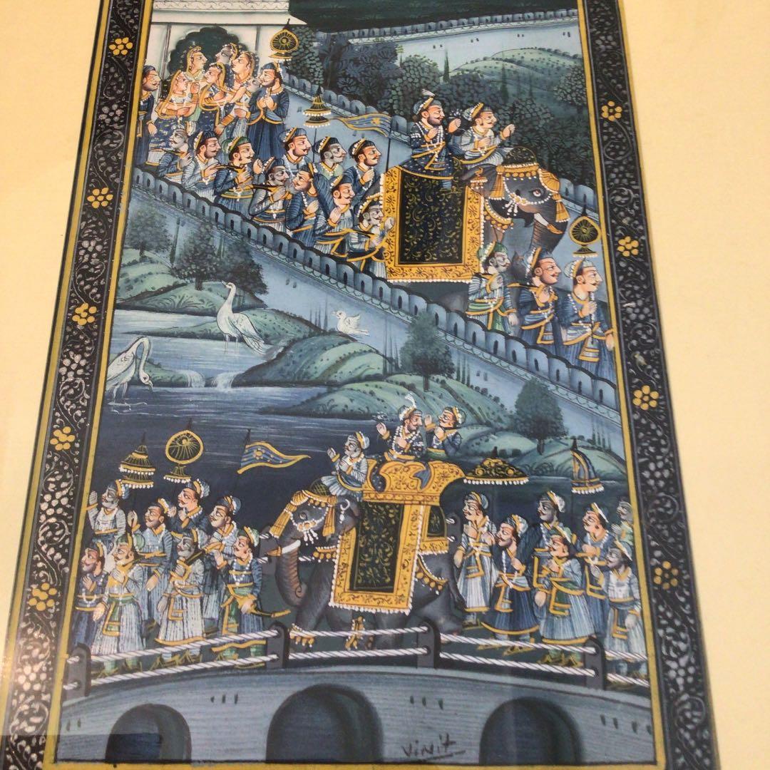 西インド ジャイプール城 細密画