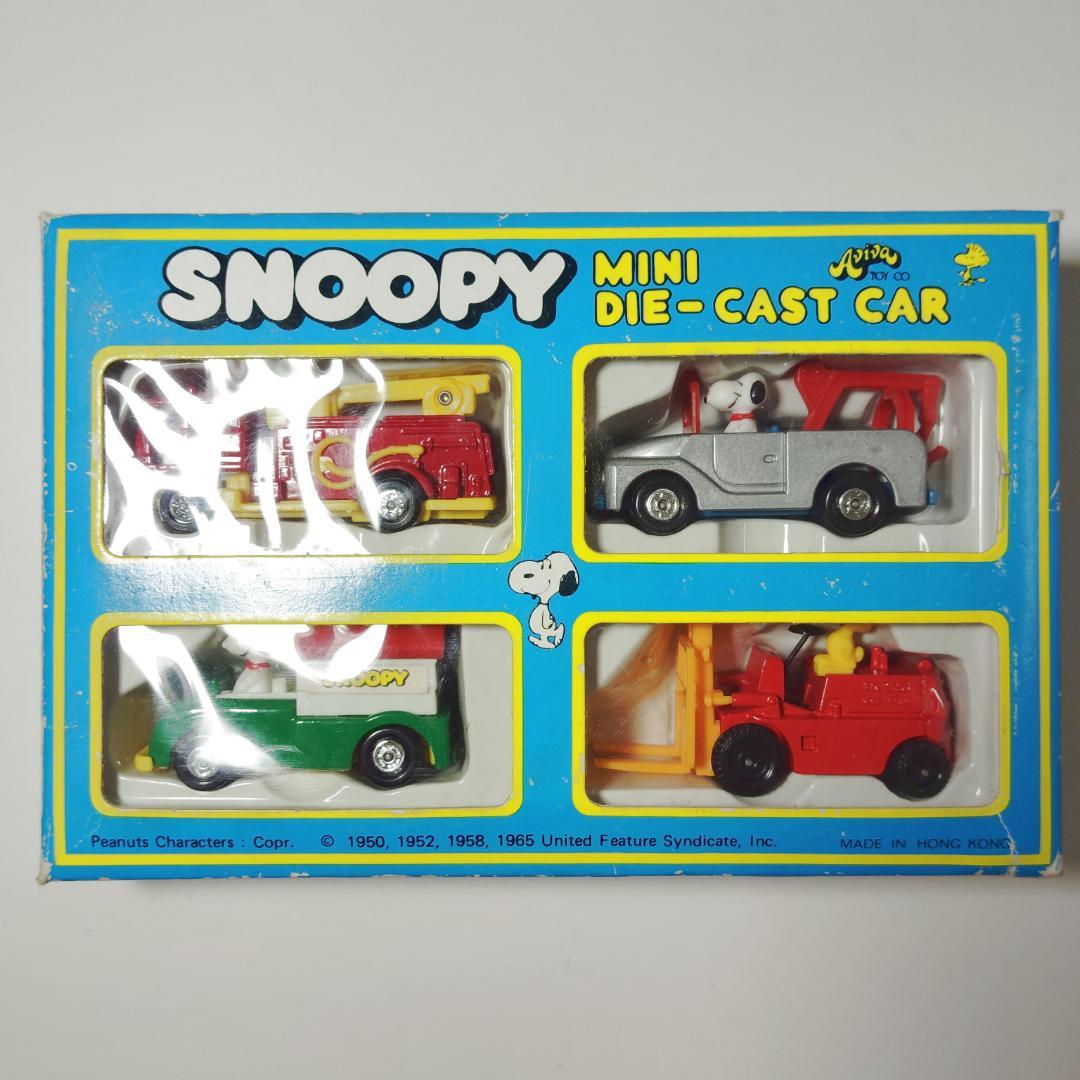 レア　Snoopy ミニダイキャストカー 4台セット　スヌーピー　アメトイ