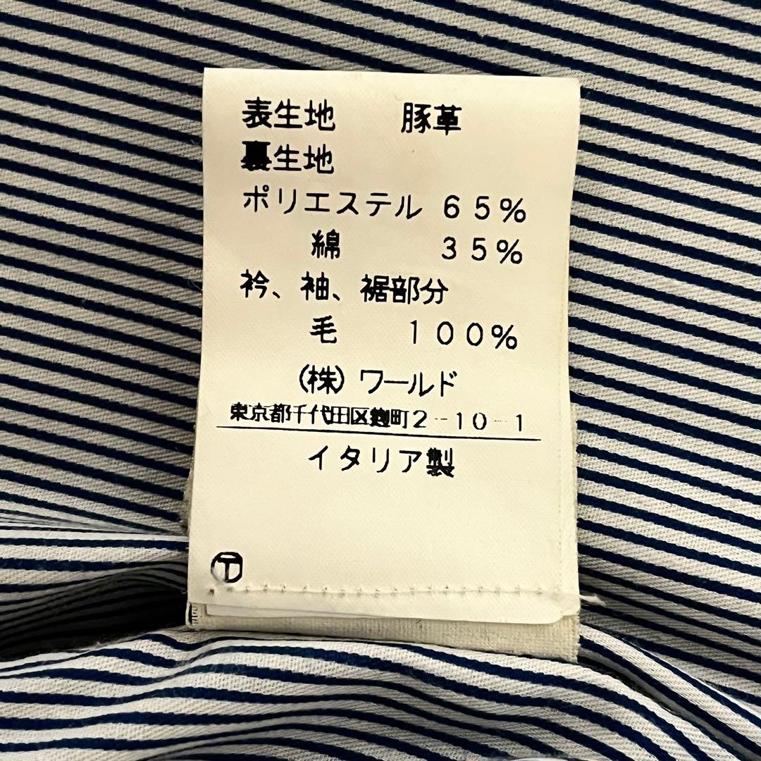 完売品　チンクアンタ×ドレステリア　レザージャケット　ネイビー　イタリア製
