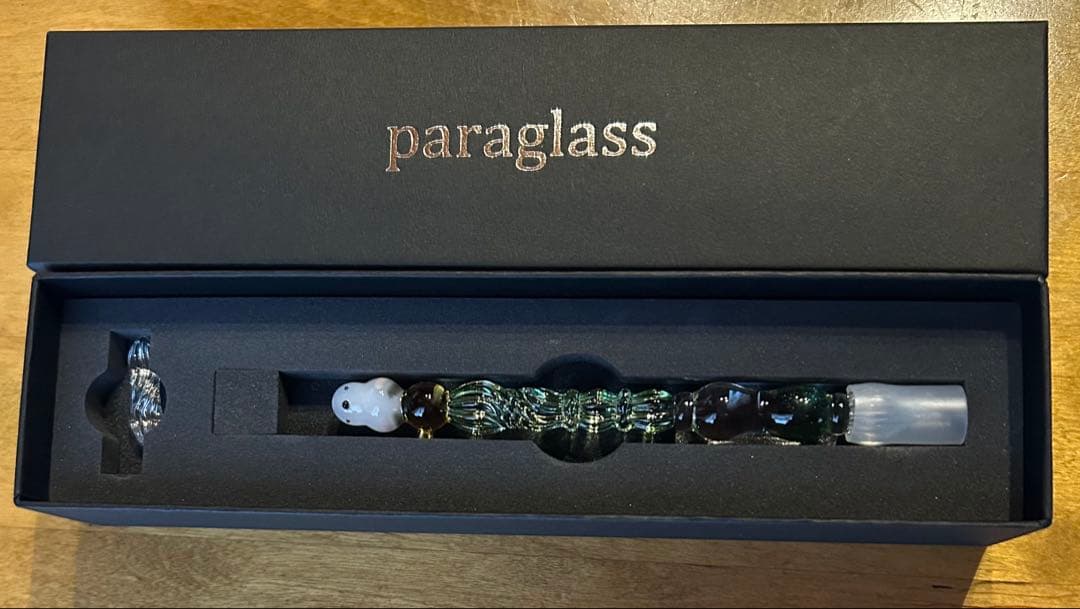 【新品・未使用】　Paraglass ガラスペン　シマエナガ