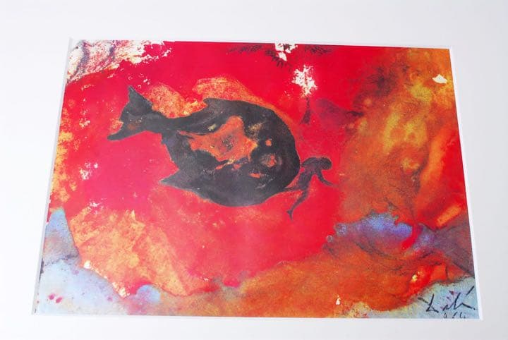 サルバドール　ダリ　ヨナと大魚　リトグラフ　版画