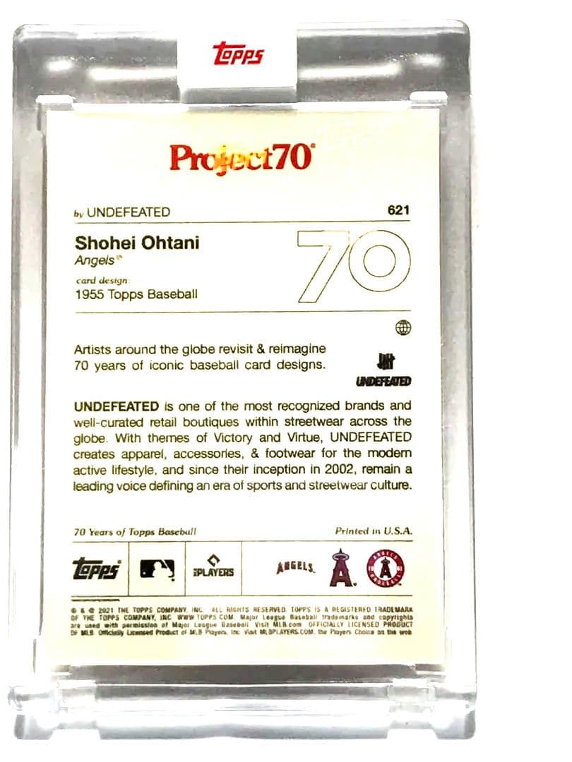 大谷翔平 Topps Project70 621 記念カード