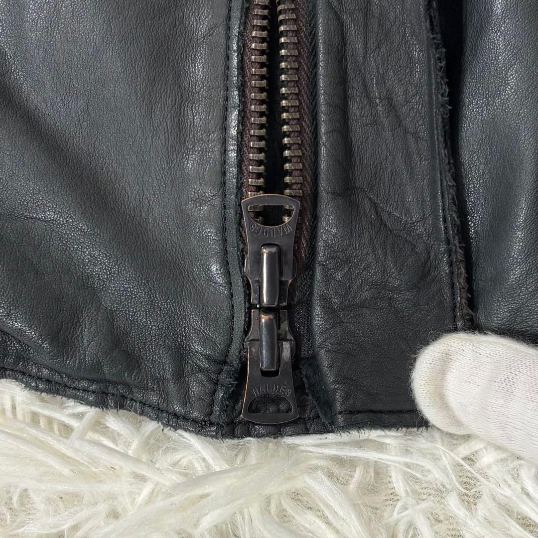 Sisii シシ ライダース ウォッシャブル レザージャケット ブラック S