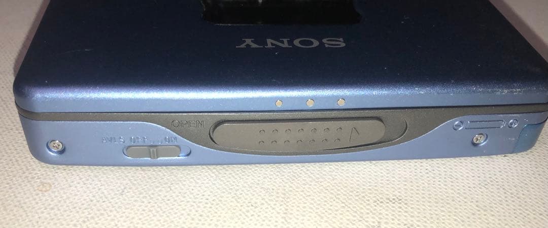 '80味聴き電ボ付WM-EX511 SONYブルーカセットウォークマン可動品E