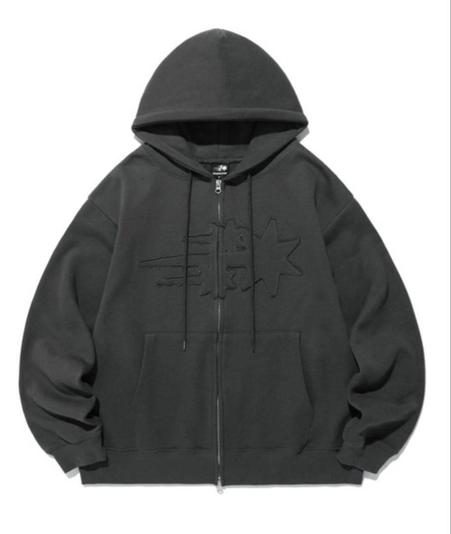 Nice Ghost Club 3STAR LOGO ジップパーカー