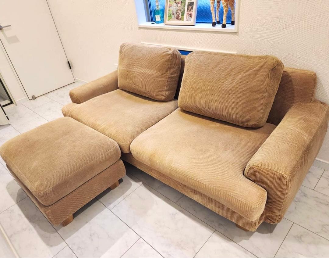 unico ウニコ GREIG（グレイグ）カバーリング3人掛けソファ&オットマン