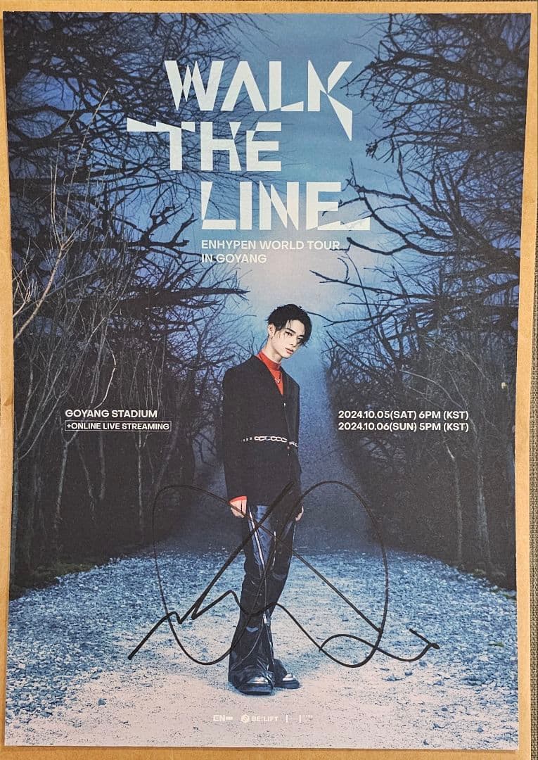 【ENHYPEN】ニキ 直筆サイン入り ポスター　WTL プレステ特典