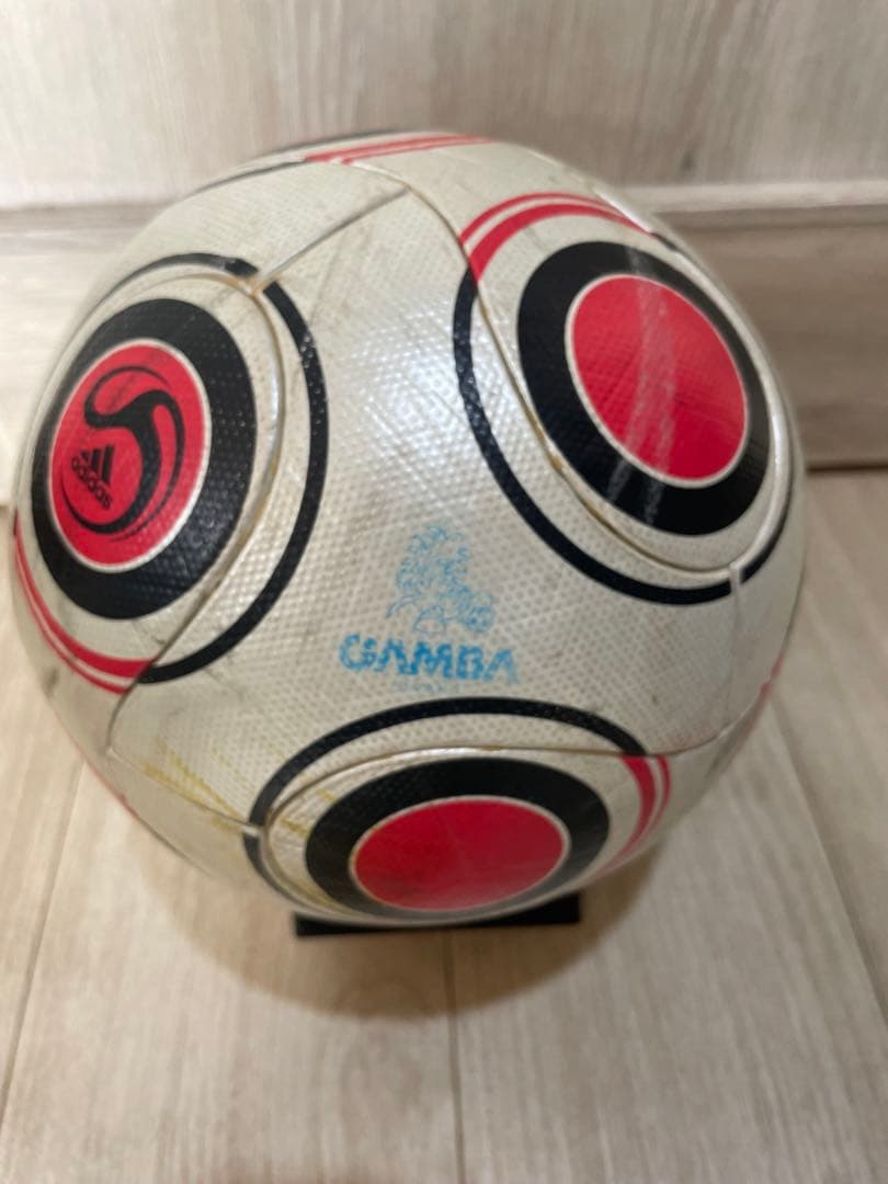 希少？2009年赤テラパスTERRAPASS 5号球　ガンバ大阪ロゴあり。