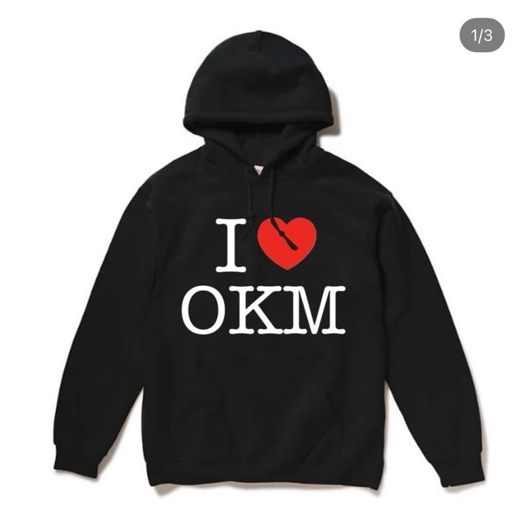 I ♥️OKM パーカー 黒　Sサイズ