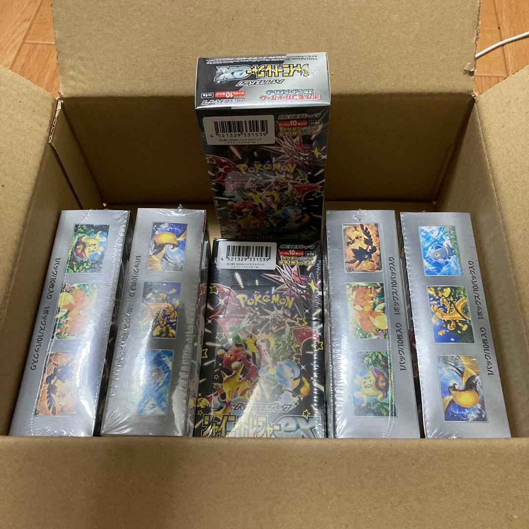 ポケモンカード シャイニートレジャーex シュリンク付き 未開封　6BOX