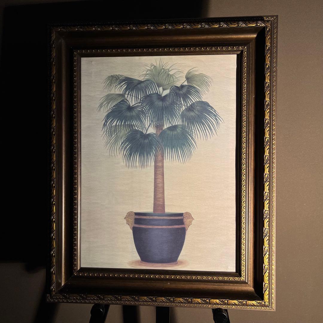 キャンバスプリントアート palm tree 絵画 額付き インテリア