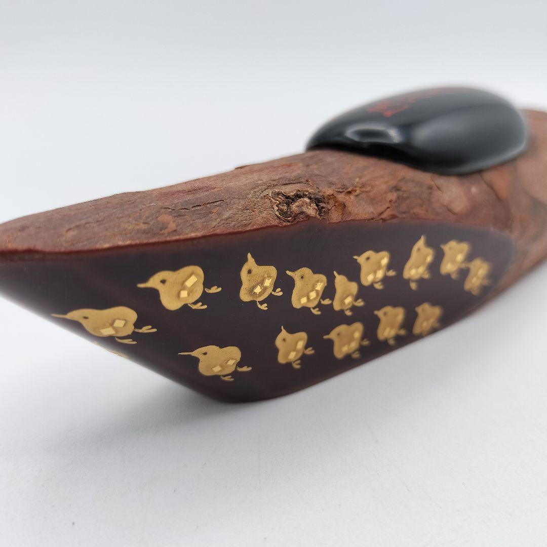 a148 玄々斎好 蜑小舟香合 「雪能花月裳清見屋田子浦」茶道 古物 古美術