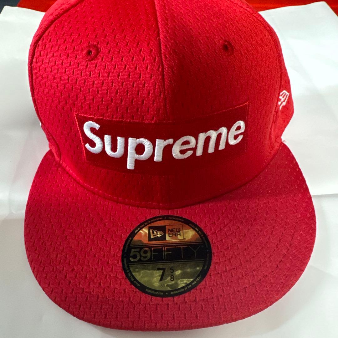 スケートボード Supreme Mesh Box Logo New Era Cap