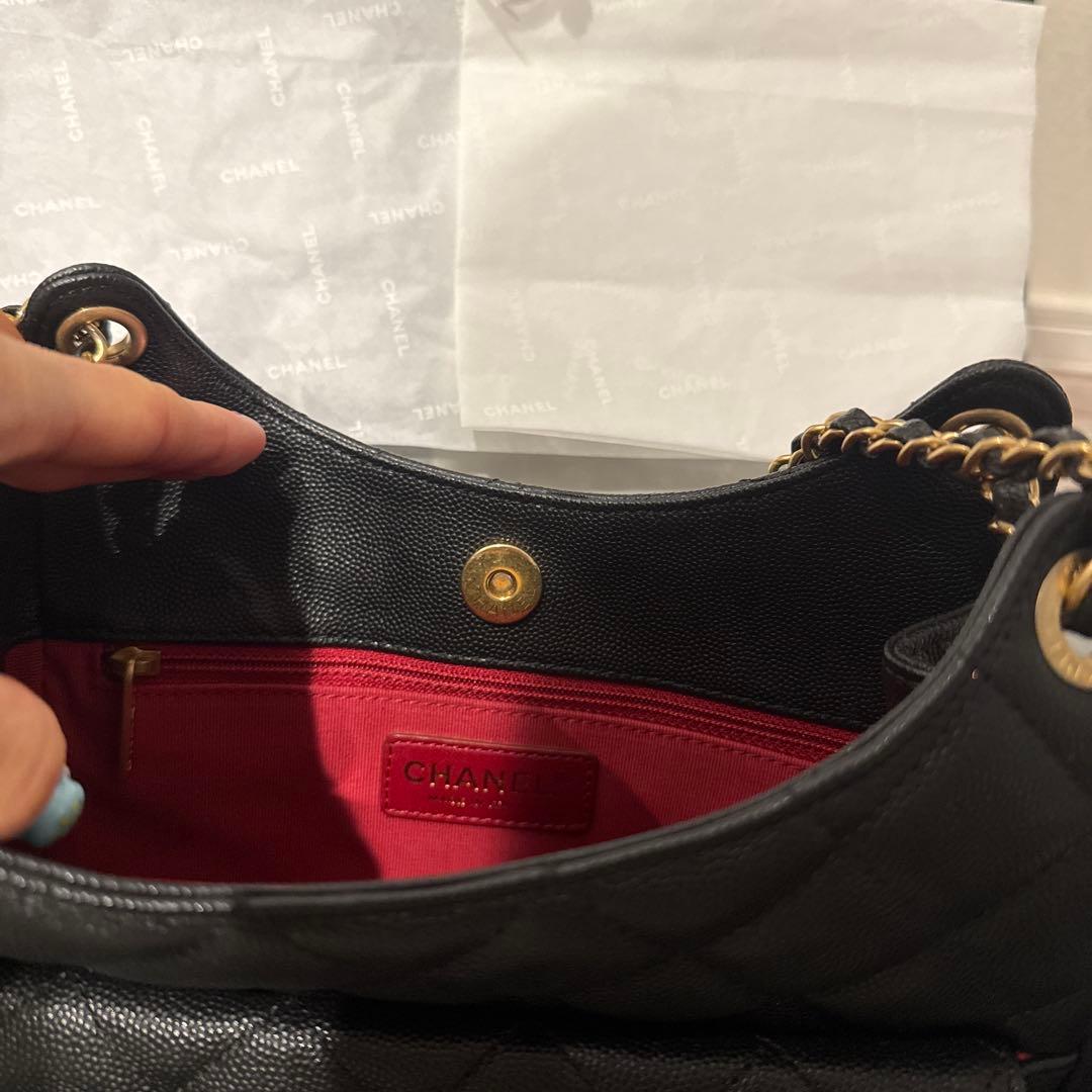 CHANEL ★キャビアスキンブラック ショルダーバッグ