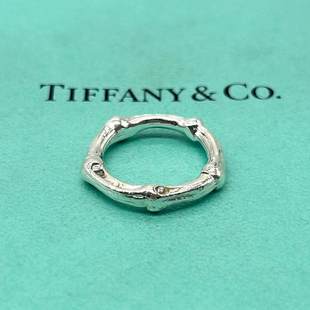 美品　ティファニー　バンブー　リング　約13号　シルバー　925