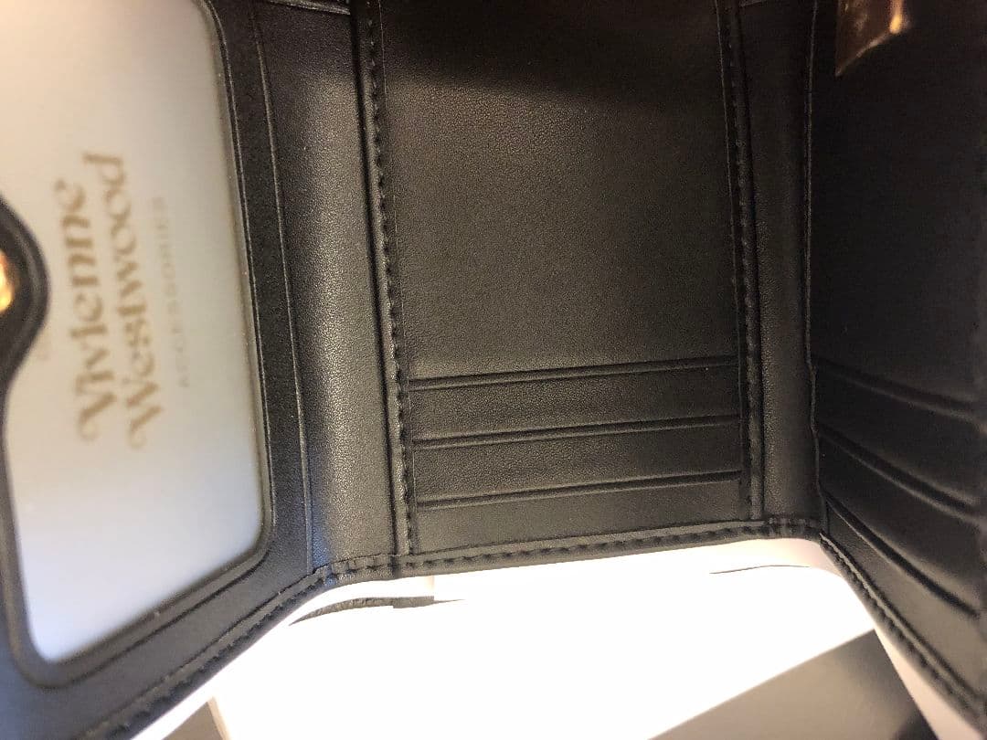 vivienne westwood 黒 三つ折り財布