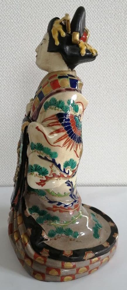 薩摩焼　美人伏香炉