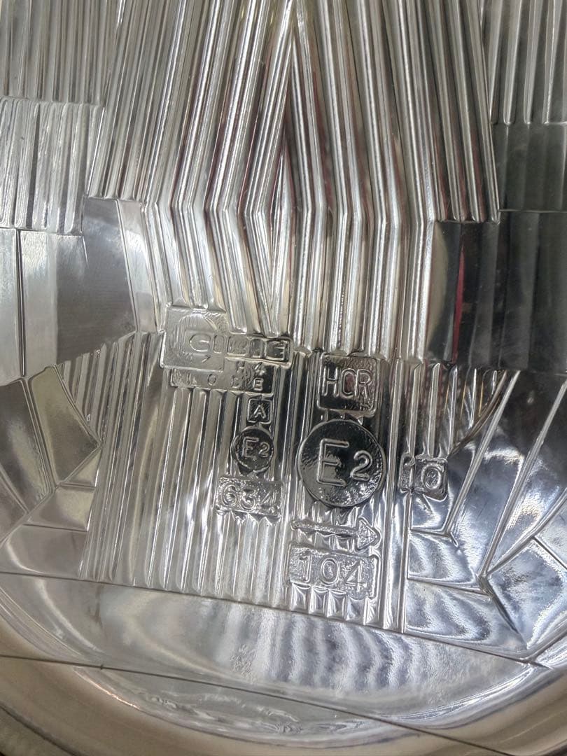 CIBIE ヘッドライト 140 円形 凹みレンズ　当時物箱取り付け説明書付