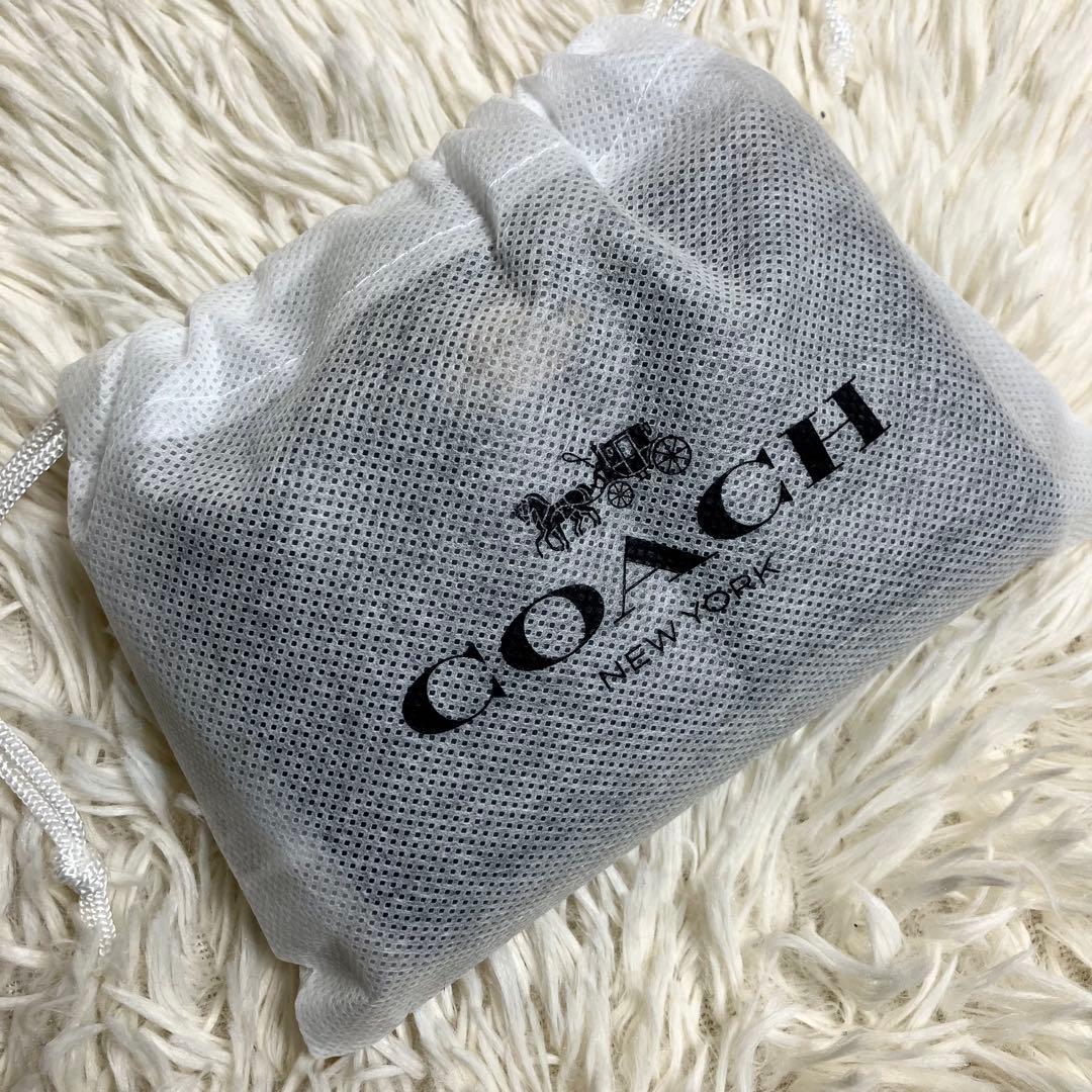 【未使用】 COACH 二つ折り シグネチャーエンボス