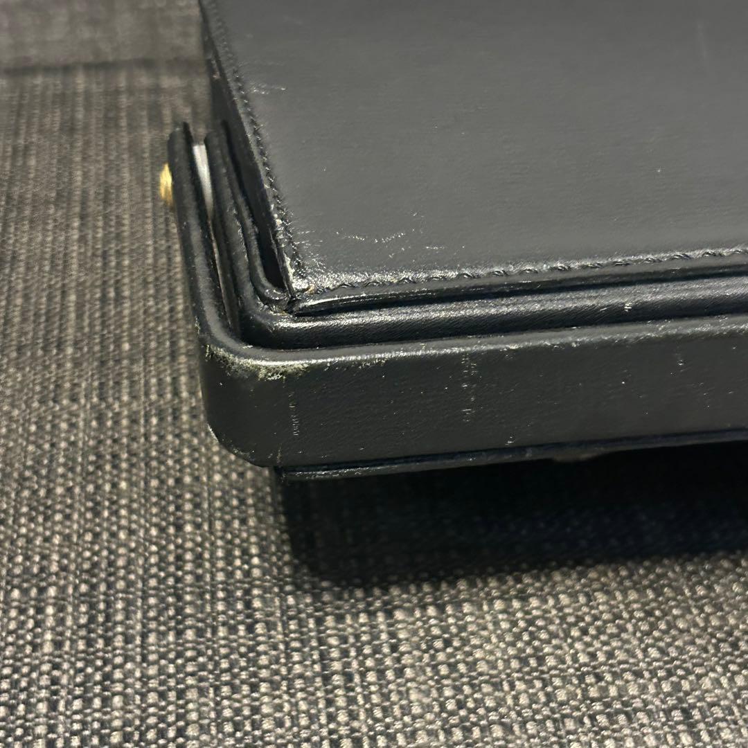 レザー ビジネスブリーフケース 黒